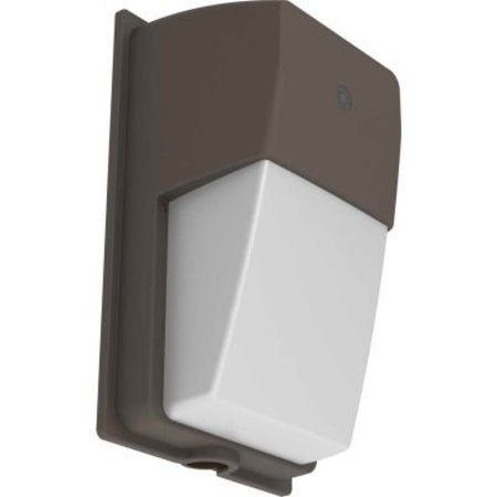 HUBBELL LIGHTING Hubbell Outdoor Permishield LED Wallpack W/Photocell, 20W, Dark Bronze PRS-20-4K-PC